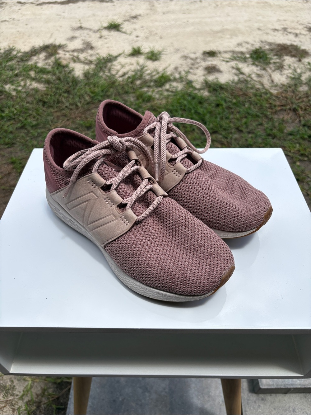 New Balance Women's Dusty Rose Mesh Athletic Sneakers